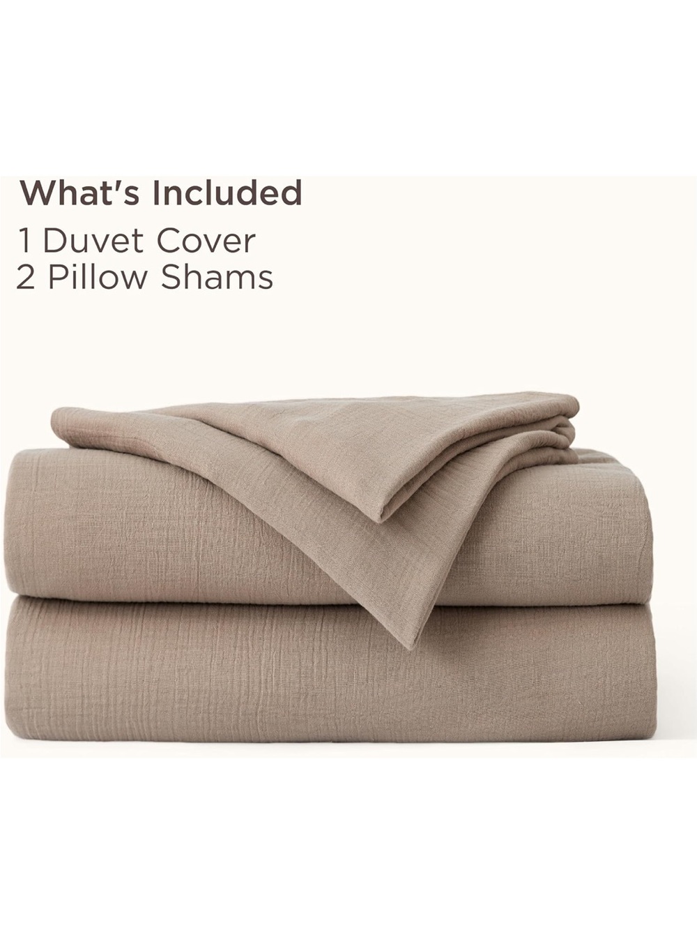 NEW Bedsure PureWoven Muslin Duvet Cover, Cooling for’Hot Sleepers OEKO-TEX cert - Picture 6 of 9